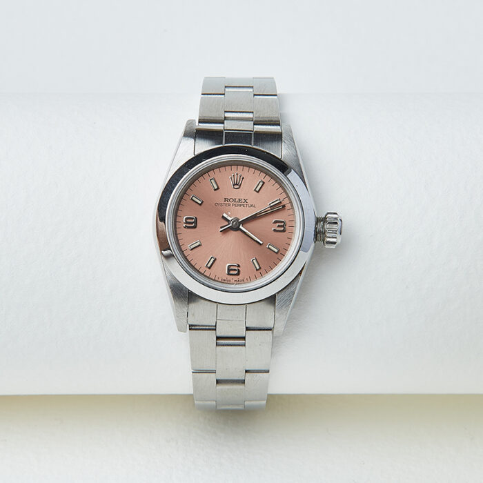 Rolex Oyster Perpetual 67180 Ladies Pink Arabic - Image 2